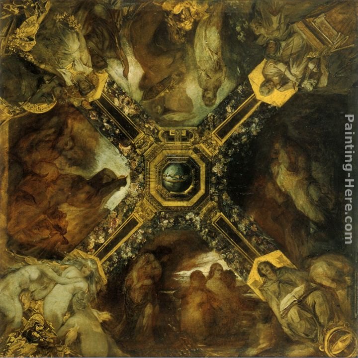 Hans Makart Ring des Nibelungen (Entwurf)